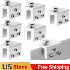 6PCS Standing Seam Roof Clamps Metal Fixing Clamps Racking Bracket Solar Panel