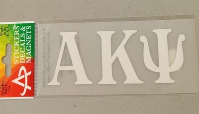 Alpha Kappa Psi  2 1/4''X5'' Die Cut Self Adhesive Decal New