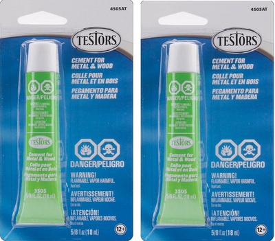 #ad #ad Lot of 2 Testors Cement for Metal Wood 5 8 Oz 4505AT $17.49