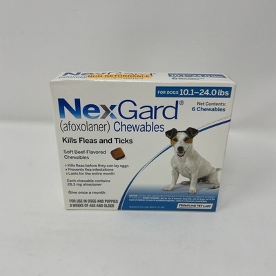 Flea and Tick  10 - 24 Lbs. 6 month pack exp. 06/2027