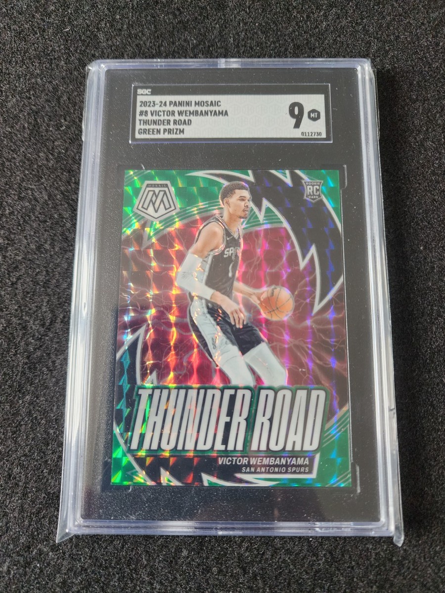 2023-24 Panini Mosaic - Thunder Road Victor Wembanyama #8 Green