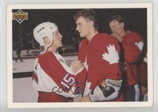 1991 Upper Deck Canada Cup UD Logo Hologram Brett Hull Eric Lindros #7 HOF k4g