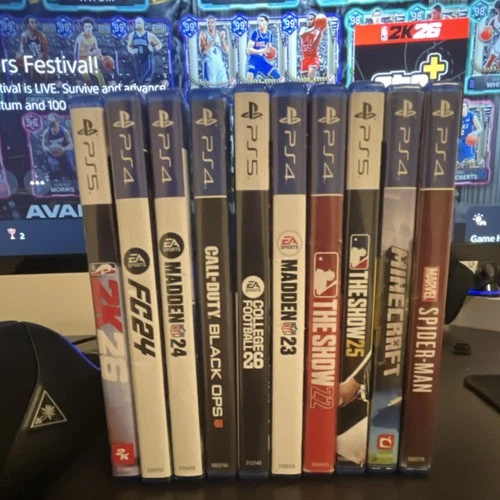 PlayStation 4 & 5 Multiplayer Game Lot: Madden NFL, Call of Duty, MLB, Minecraft