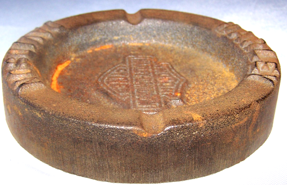 Vintage Harley Davidson Motorcycle Cast Iron Works Trench Art