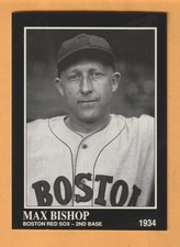 Max Bishop Boston Red Sox 1991 Conlon TSN #183