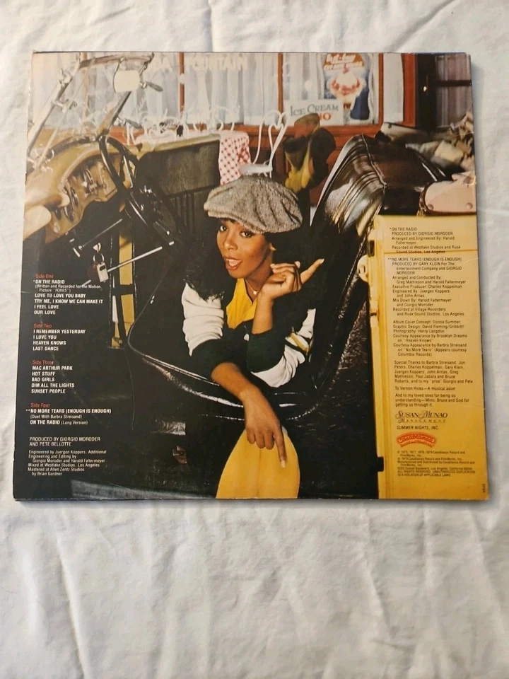 Donna Summer On the Radio Greatest Hits Vol 1 & 2 Vinyl LP NPLB-2-7191 1979   Foto 2 de 4