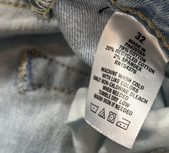 Pantalón Corto Aeropostale Aero Slim 9.5' Premium Air Denim 32 Azul Envejecido Foto 4 de 4