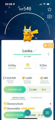 Pokémon Go Shiny Pikachu Flower Hat/ Beschreibung lesen, See Description