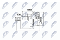 NTY Gelenksatz, Antriebswelle NPZ-SB-017 Passend FüR Subaru