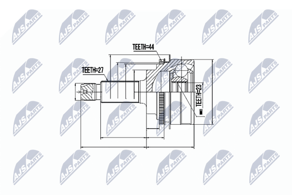 NTY Gelenksatz, Antriebswelle NPZ-SB-017 Passend FüR Subaru-image