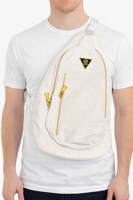 Mint brand cobra leather sling bag - white