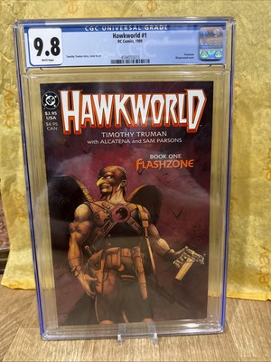 Hawkworld Book One FLASHZONE 1989 DC Comic Graded Cgc 9.8 White Pages