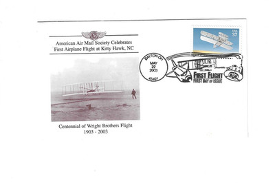 U.S. 2003 FDC Scott 3783 - Centennial  of Wright Bros. First Flight