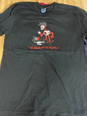 GAMA-GO vintage t-shirt Deathbot Til Death Do Us Party Tim Biskup Sz M RARE NOS