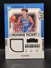 2021-22 Panini Contenders Rookie Ticket Swatch Tre Mann OKC Thunder