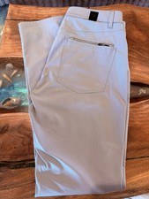 Vuori Men's Meta Pant Athletic Slim Fit 31 X 32 Light Gray EUC MSRP 138
