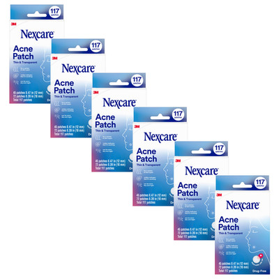 Nexcare Thin & Transparent Acne Patches: assorted / 117-count (Transparent) 6-pa