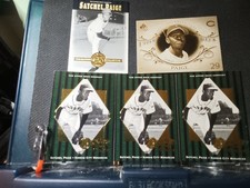 Leroy Satchel Paige Baseball cards 5 in lot Legendary player.Played 4 decades.