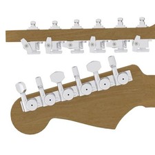 Hipshot 6k1el0c-stag Grip-lock 6 Inline Staggered Closed Locking Tuners Chrome