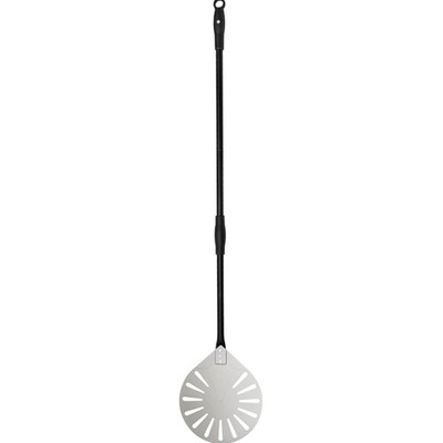Perforierte Pizzaschaufel aus Aluminium mit Silikongriff 120 cm