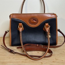 Vintage Dooney  Bourke Purse Satchel Crossbody Bag Classic Leather USA made