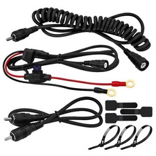 Snowmobile Helmet Heated Shield Cord, RCA Plug Heated Cord for Heated Most Elect
