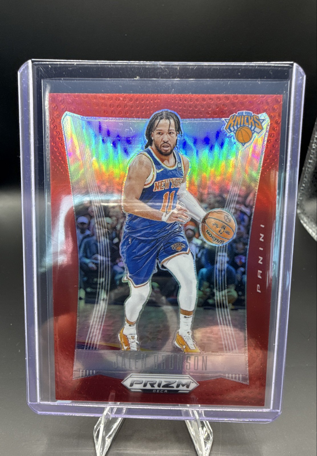 2023-24 Panini Prizm Deca - Jalen Brunson #107 Red Prizm /199