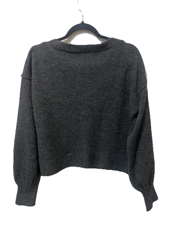 Cárdigan Topshop Mujeres Botón Frontal Tejido Corto Suéter Manga Globo Talla 8/10 Foto 2 de 4