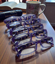 Readers - Reading Glasses - Pack of 5 Purple Frame 4.00 4.0X 400