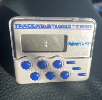 Fisherbrand rückverfolgbarer Nano Timer mit OG Kalibrierzertifikat, voll funktionsfähiger Labortimer
