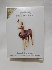 Hallmark Keepsake Ornament 2007 Peaceful Animals 3.5" Tall Deer VIP Exclusive