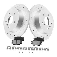 Rear Brake Rotors Kit for Camry 2018-2023 GEOMET Rotors 11.07in 281mm App