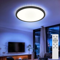 Deckenleuchte Deckenlampe Schlafzimmerleuchte Dimmbar Rgb Backlight Timer Led