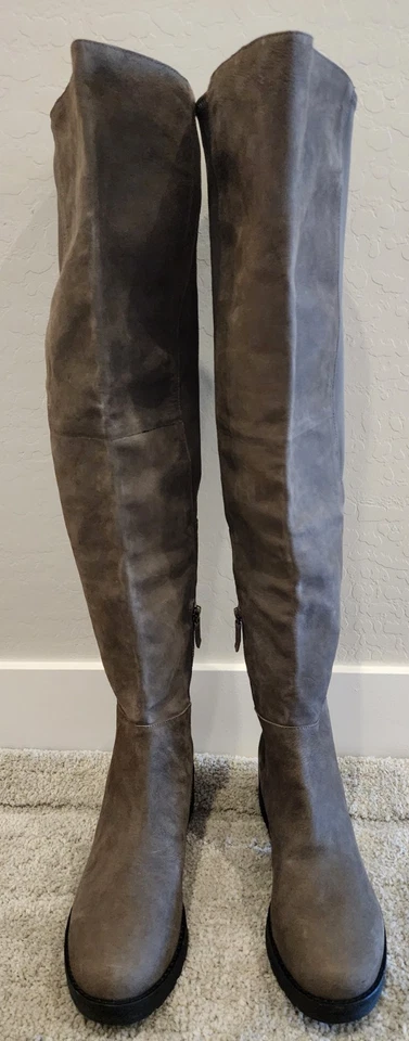 Eileen Fisher all Stretch Suede Boots in Gray Size 8 - Image 2 of 4