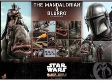 Hot Toys Star Wars TMS046 The Mandalorian & Blurrg Set 1/6 Figure UK Seller