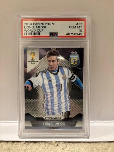 2014 Panini Prizm World Cup - Lionel Messi #12 - PSA 10 - Argentina FIFA