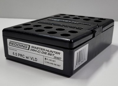 28487 REDDING MASTER HUNTER DIE SET w/ VLD STEM - 6.5 PRC - NEW - FREE SHIP!