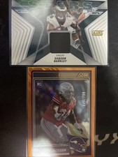 2025 Score Stars Of NFL Saquon Barkley And Donovan Jackson Numbered Rookie Score