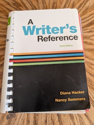 A Writer's Reference 9th Edition with exercises and writing about literature 