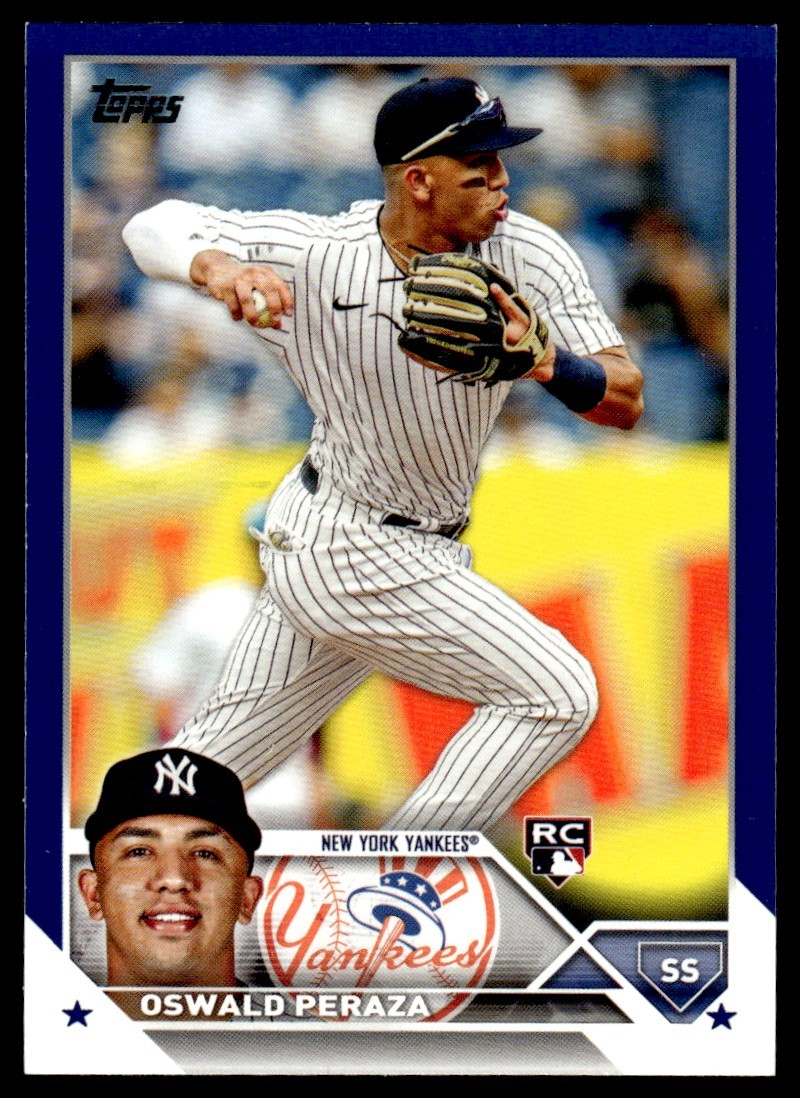 2023 Topps Royal Blue Parallel #94 Oswald Peraza Rookie New York Yankees