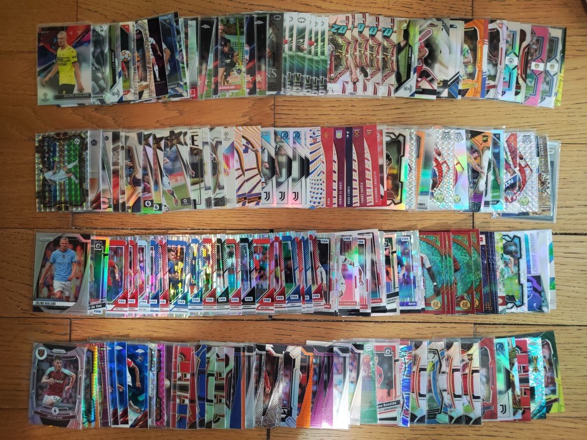 (200 Cards All Refractor Lot)2021 Panini Prizm/Topps Cristiano Ronaldo/Haaland view 2