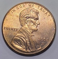 2008 D Lincoln Memorial Cent Penny Coin US Close AM Variety