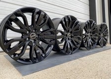 21 Range Rover Factory Oem Original 5007 Gloss Black Wheels Rims Sport Set 4