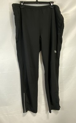 The North Face Men's Black Technical Ankle Zip Track Running Pants Size XL