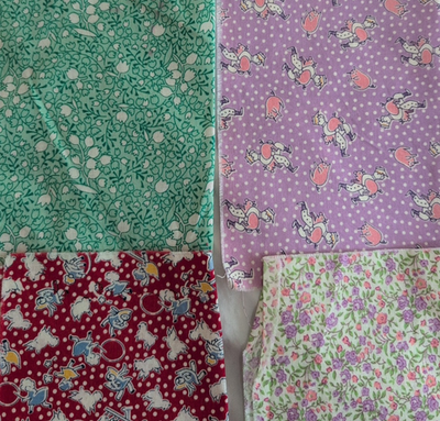 Lot of 19 Maywood Studio Fabric JUST MAKIN' CONVERSATION Repro