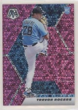 2021 Panini Mosaic Rookie Quick Pitch Pink Prizm 7/20 Trevor Rogers #237 8k4