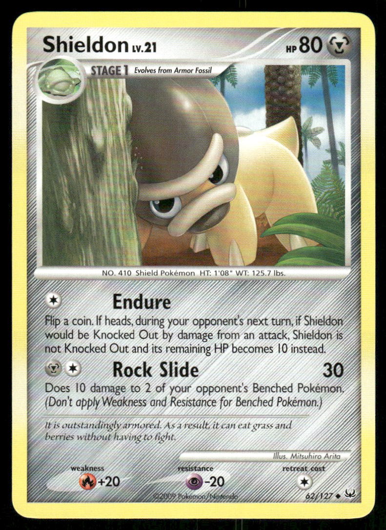 2009 Pokemon Shieldon Uncommon Platinum 62/127 NM