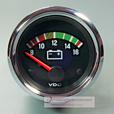 VDO VOLTMETER 12 Volt  CHROME*EDITION  ZUSATZ INSTRUMENT- GAUGE  52mm