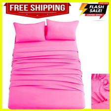 Bed Sheet Set Queen Size Super Soft Microfiber 1800 Deep Pocket Luxury Beddin...