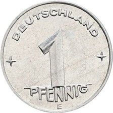 DDR, 1 Pfennig, 1953 E